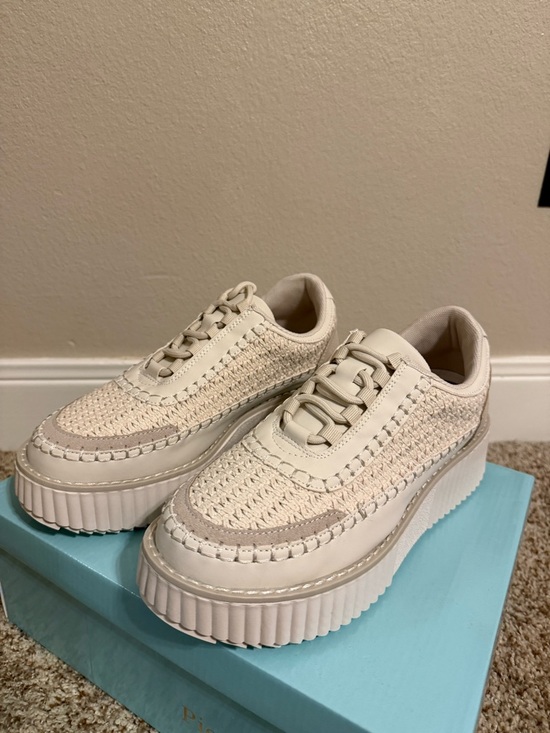 Pierre Dumas Shoes - Pierre Dumas Cream Women Platform Sneakers